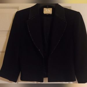 Ladies Cache' Black Short Jacket Size 4M